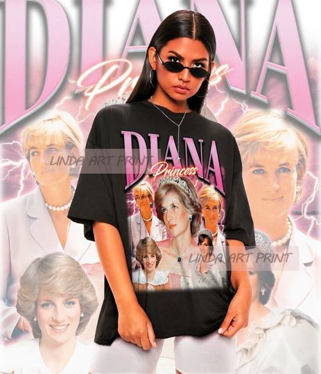 Retro Princess Diana Shirt -Princess Diana Tshirt,Princess Diana Sweater,Princess Diana Sweatshirt,Princess Diana Crewneck,Diana&nbsp;Spencer&nbsp;Tee