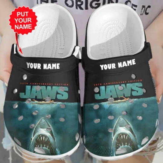 Personalized Jaws Custom Clogs, 50th Anniversary