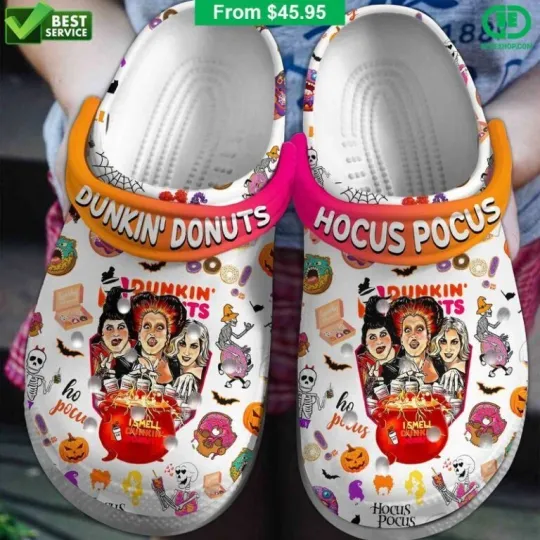 Hocus Pocus Dunkin’ Donuts Clogs