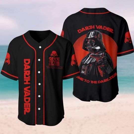Darth Vader Baseball Jersey, Anakin Skywalker Baseball Shirt, Star Wars Shirt, Disney Movie Family Shirt, Baseball Team Gifts