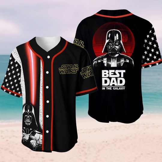 Star Wars Darth Vader Best Dad In The Galaxy Baseball Jersey, Happy Father's Day Gift, Dad Shirt, Dad Life Shirt, Gift For Dad Daddy