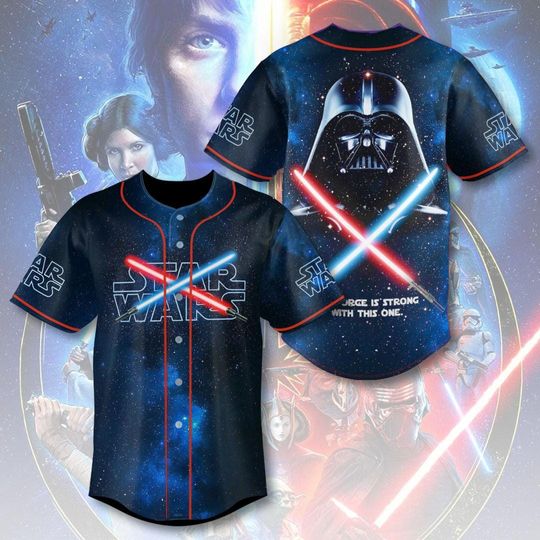 Darth Vader Jersey, Star Wars Jersey Shirt, Darth Vader Baseball Jersey, Anakin Skywalker Jersey For Men, Athletic Jersey, Disney Gift