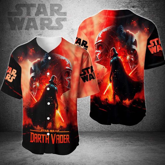 Star Wars Darth Vader Baseball Jersey, Anakin Skywalker Baseball Shirt, Galaxy's Edge Shirt, Disney Movie Shirt, Star Wars Day Gifts