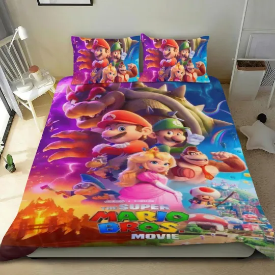 The Super Mario Bros Bed Bedding Set