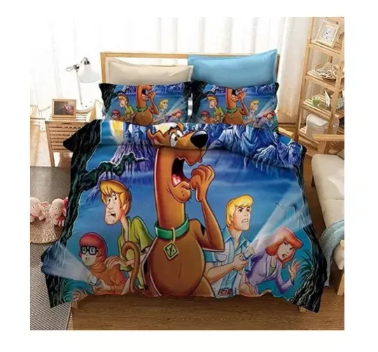 Funny Scooby Doo Cartoon Movies Bedding Set