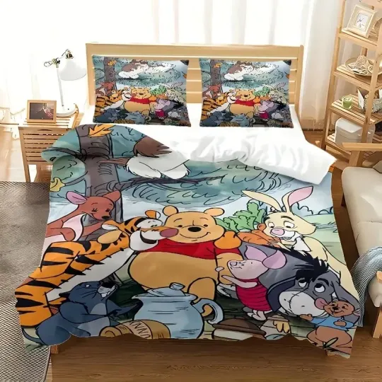 Vintage Pooh Bear Vs Friends In The Forest Best Friends Forever Bedding Set