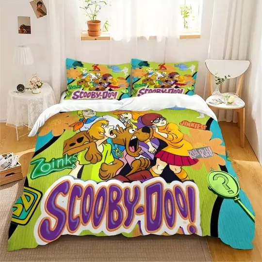 Panic Scooby Doo Vs Friends Horror Season Happy Halloween Bedding Set