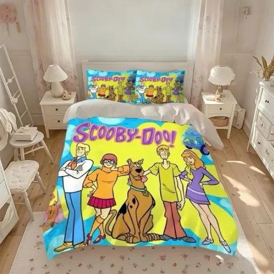 Discover Scooby Doo And Friends Bestie Friends Don't Quit Scooby Lovers Bedding Set