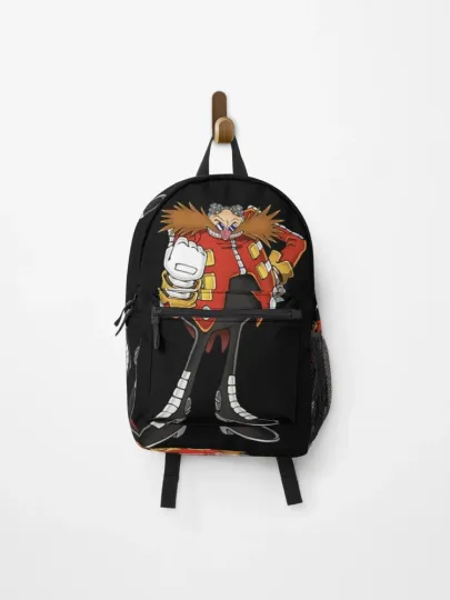 Doctor Eggman Sonic the Hedgehog Backpack, Villain Gamer School Bag