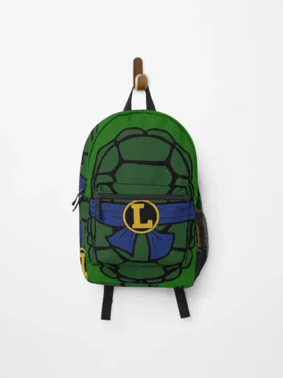 Ninja Turtle Leo Backpack, TMNT Leonardo Bag, Cartoon Kids School Pack