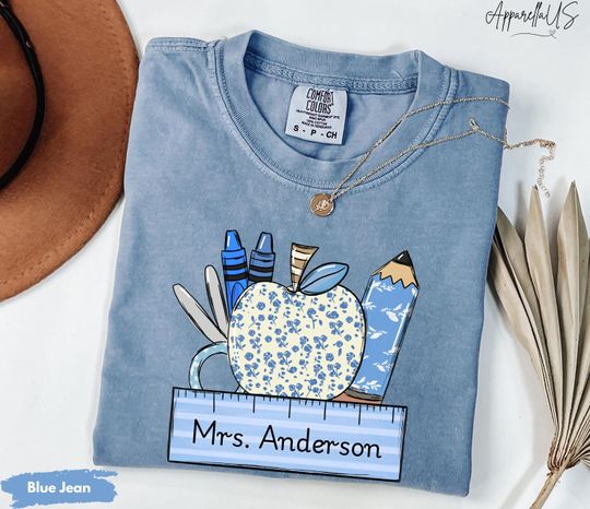 Comfort Colors Custom Teacher Shirt, Custom Teacher Shirt, Teacher Gifts, Teacher Appreciation, Back to School, Last Day of School, Gift