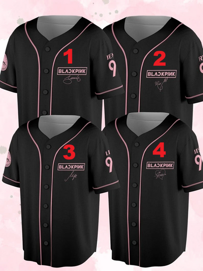 BLACKPINK Signed Baseball Jersey 2025 Deadline Tour | BLINK Fan Merch