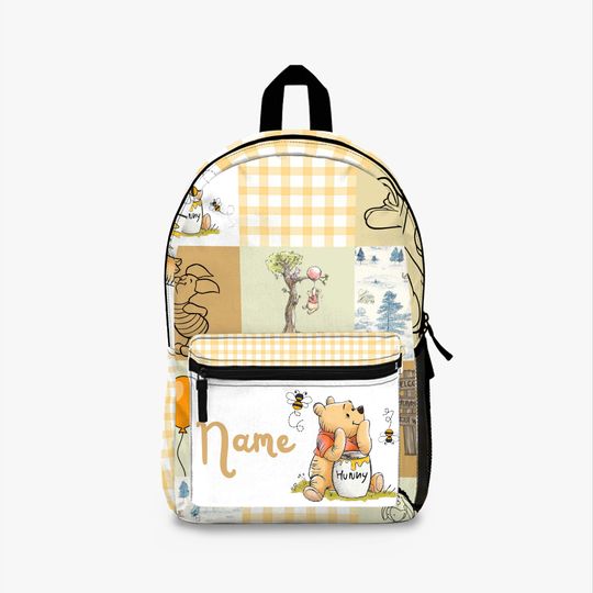 Personalized  Winnie The Pooh Backpack for Kids | Winnie The Pooh Nursery | Winnie The Pooh Gift | Cute Cartoon School Bag | Travel Backpack