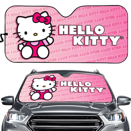 Hello Kitty Sun Shade, Hello Kitty Car SunShade, Hello Kitty Car Shade