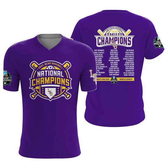 LSU Tiger 2025 College World Series Champions 3D T-Shirt