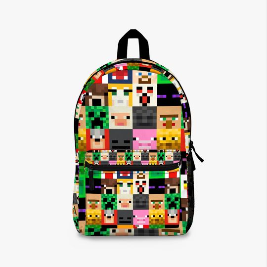 Minecraft Backpack for Kids | School Bag for Gamers | Unique Gift for Birthdays