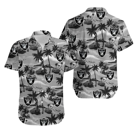 Fanmade Raiders Palm Football Hawaiian Shirt