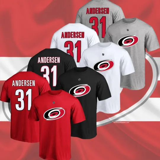 Andersen Frederik #31 Carolina Hurricane Name & Number Gift Fan