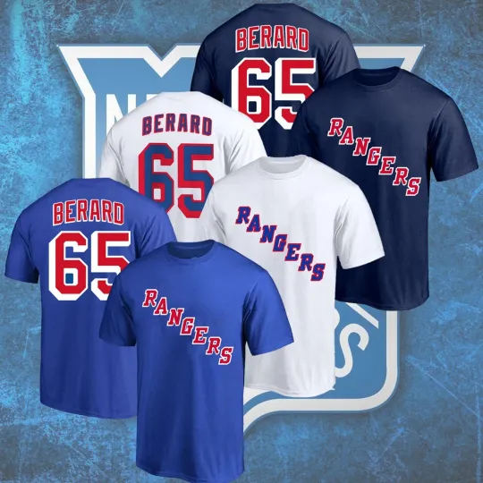 Breett #65 Berard New York R Team Name & Number Player T-Shirt