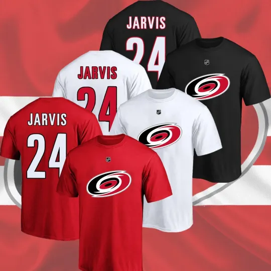 Seth Jarvis #24 Carolina Hurricane Name & Number Players Gift Fan