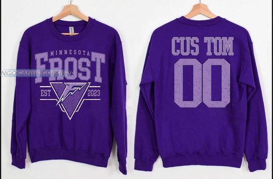 Vintage Minnesota Frost Sweatshirt, Vintage Frost shirt, Minnesota Hockey Women Sweater, Hockey Women Sweatshirt, Frost Sweatshirt
