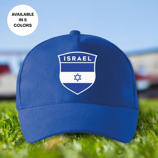Israel Soccer Cap, Israel National Team Flag Hat, Printed Soccer Dad Cap, Soccer Mom Cap, Israeli Football Unisex Cap, Sports Fan Gift
