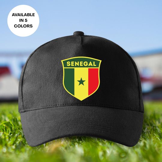 Senegal Soccer Cap, Senegal National Team Flag Unisex Hat, Printed Soccer Dad Cap, Soccer Coach Gift, Senegal Football Fan Adjustable Cap