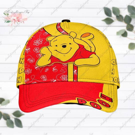 Halloween Pooh Classic Cap, Pooh Bear Hats, Winnie The Pooh Movie, Disney Cartoon Hats, Pooh Hat Adult Kid Sizes, Magic Kingdom Gift