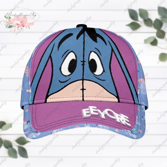Halloween Classic Cap For Kids, Eeyore Face Hat, Eeyore Winnie The Pooh Movie, Disney Carton Hat, Magic Kingdom Gift, Birthday Gift