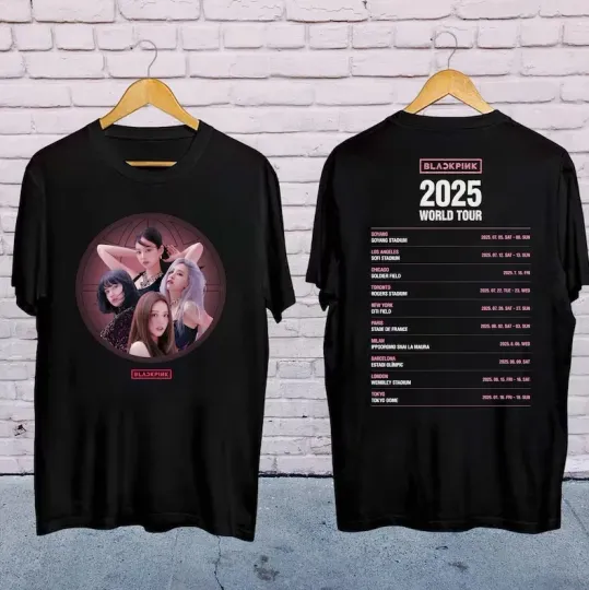 Black Pink Deadline Concert Tee, Black Pink World Tour 2025 Shirt