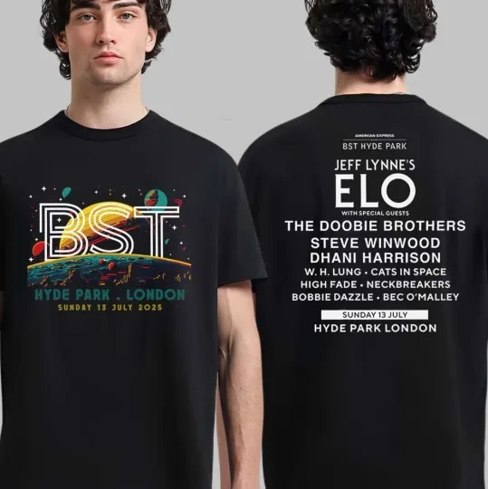 Jeff Lynne’s Elo BST Hyde Park London 2025 Event Tee On July 13 2025 T-Shirt