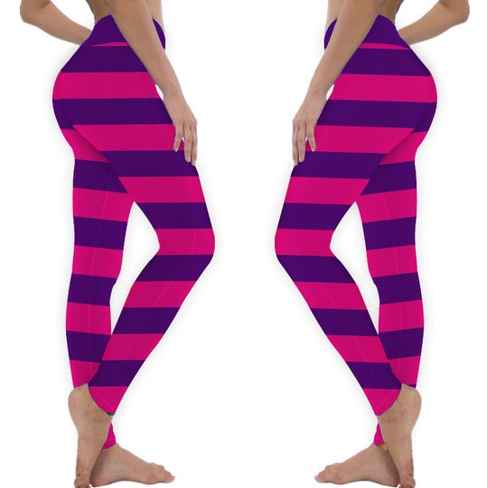Cheshire Cat Inspired Leggings, Alice in Wonderland Leggings, Cosplay Costume