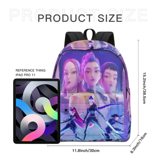 Kpop Demon Hunters Huntrix Backpack, Back To School Gift