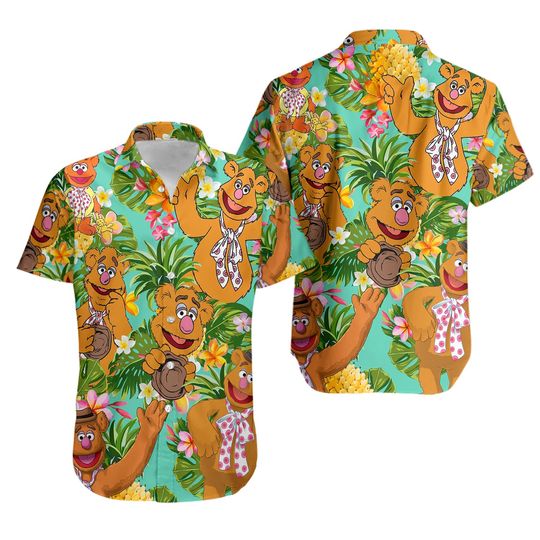 The Muppet Fozzie Bear Hawaiian Shirt, Disney Aloha Shirt