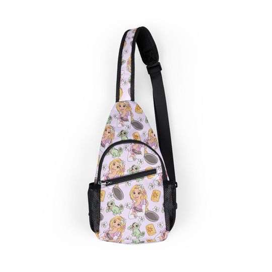 Rapunzel Tangled Disney Park Bag, Disney Backpack, Disney Sling Bag, Chest Bag, Disney Gift, Vacation Bag, Travel Bag, Fanny Pack, Belt Bag