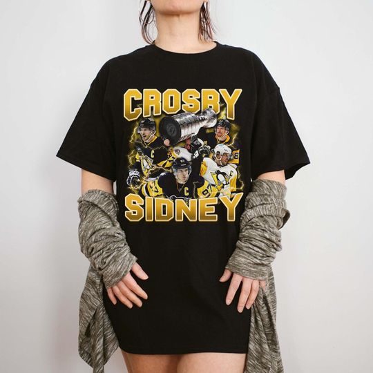 Sidney Crosby Shirt Ice Hockey Canadian Professional Hockey Championships Sport Merch Vintage Sweatshirt Hoodie Graphic Tee Gift Fans