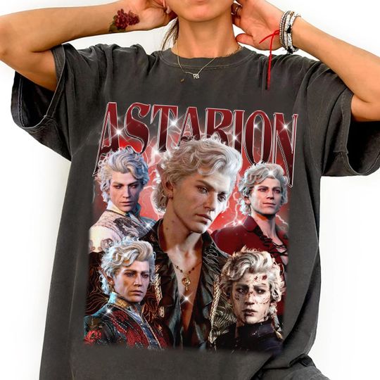 Limited Astarion Baldurs Gate 3 Girl Dinner Vintage T-Shirt, Gift For Women and Man Unisex T-Shirt