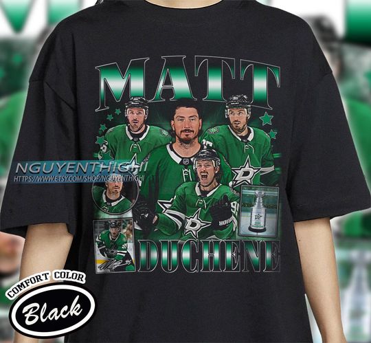 Matt Duchene Hockey T-shirt, Dallas Stars Hockey T-shirt, 90s Vintage Hockey Shirt, Hockey Gift For Fan