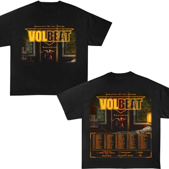 Volbeat  2025 Tour T-Shirt - Metal Music Shirt - Still Counting - Beyond Hell / Above Heaven - Volbeat Merch - Unisex Rocker Clothing