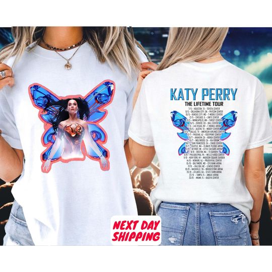 Comfort Colors 2025 Katy Perry The Lifetime Tour Shirt, Katy Perry Tee, Katy Perry Fan Gift, Katy Perry Merch, Katy Perry Graphic Shirt