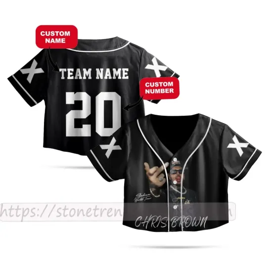 Personalized Breezy Bowl XX 2025 Chris Brown Crop Top Jersey, Breezy Bowl Jersey