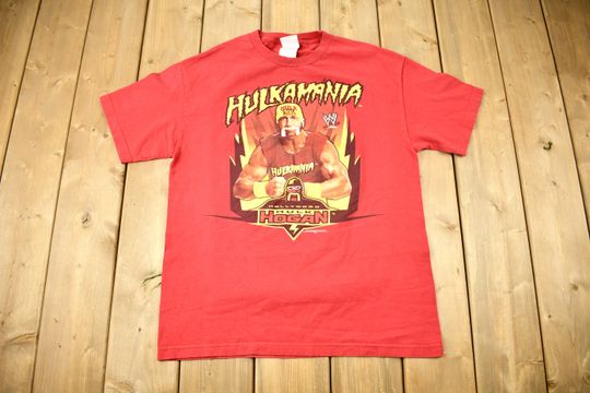 Vintage 2001 Hulkamania Hulk Hogan Graphic Wrestling T-shirt
