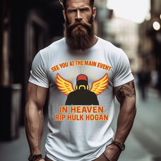 Hulk Hogan Angel Tribute Tee , Wrestling Legend RIP Shirt