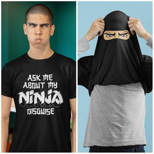 Ask Me About My Ninja Disguise Flip T-Shirt