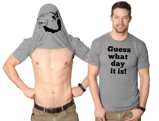 Camel Flip T Shirt, Funny Hump Day Shirt, Camel Shirt, Shirt for Animal Lovers, Funny Camel Clothes, FlipOver Shirt, Mens T Shirt