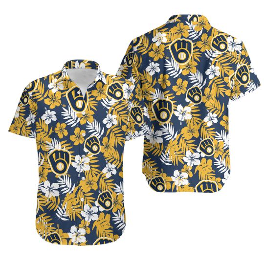 Milwaukee Baseball Team Brewerss Hawaiian Shirt