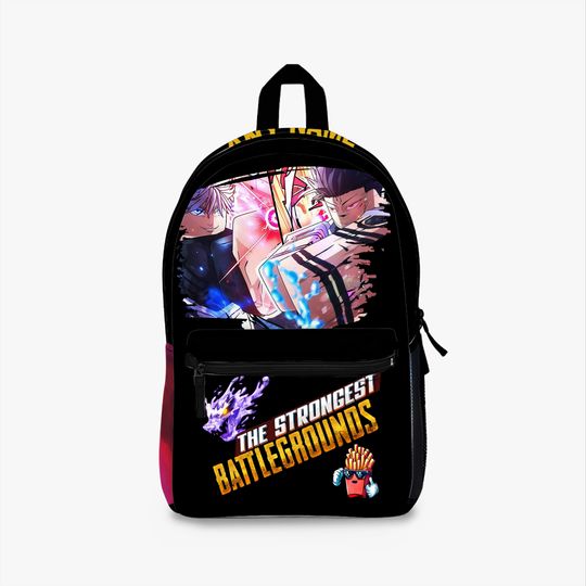 the strongest battlegrounds roblox anime Go jo jujuz and badge , for Backpack for school, travel Backpack