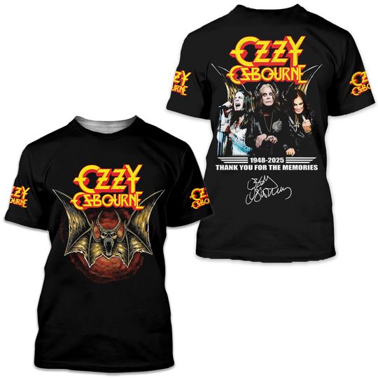 Ozzy Osbourne 3D Apparel shirt 2025 all size