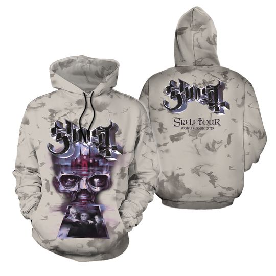 Tour 2025 Ghost Band 3D Hoodie