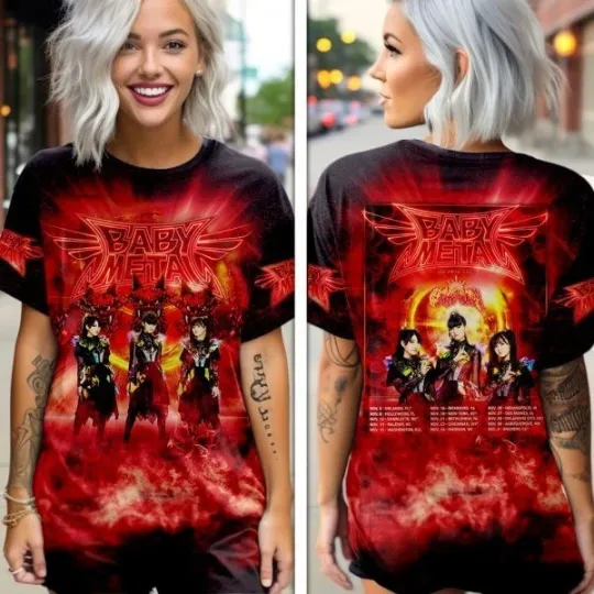 Babymetal 2025 Tour 3D T-Shirt Unisex S-5XL